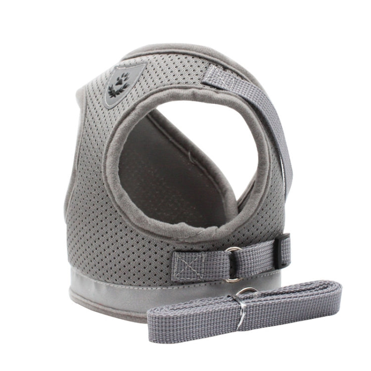 BL-844 Pet Chest Straps Reflective Breathable Dog Rope, Size: XL(Silver Gray) - Leashes by PMC Jewellery | Online Shopping South Africa | PMC Jewellery