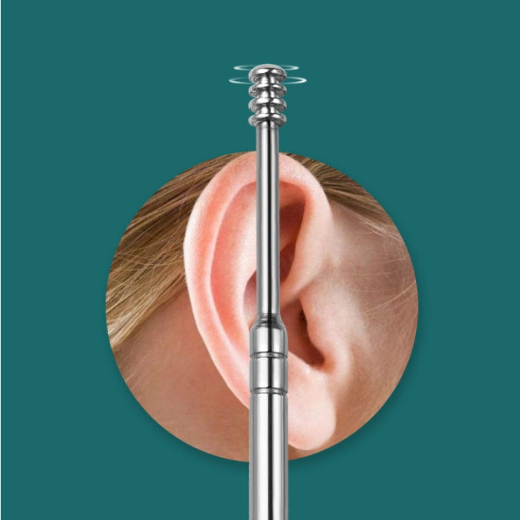 5 Sets 6 In 1 Stainless Steel Spring Spiral Portable Ear Pick, Specification: Green - Ear Care Tools by PMC TechLife | Online Shopping South Africa | PMC TechLife