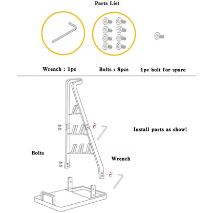 Universal Vacuum Cleaner Floor Non-Punch Storage Bracket For Dyson, Color: B Type  (White) - Dyson Accessories by PMC Jewellery | Online Shopping South Africa | PMC Jewellery