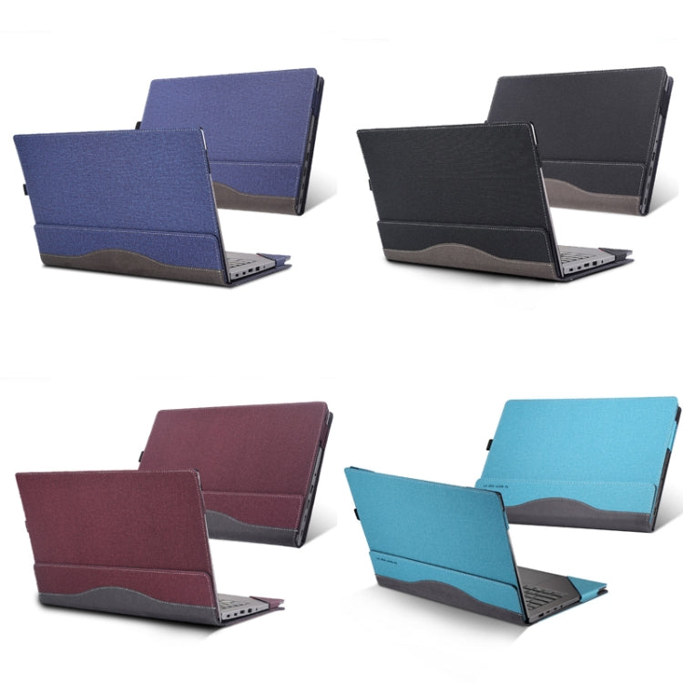 Laptop Leather Anti-Fall Protective Case For HP Envy 13-AQ Ad Ah(Gray Cobalt Blue) - 13.3 inch by PMC TechLife | Online Shopping South Africa | PMC TechLife | Buy Now Pay Later Mobicred
