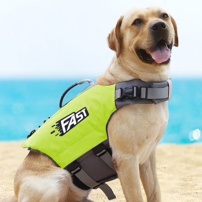 Reflective Printed Pet Dog Life Jacket Swimsuit, Size: L(Fluorescent Green) - Raincoat & Life Jackets by PMC Jewellery | Online Shopping South Africa | PMC Jewellery