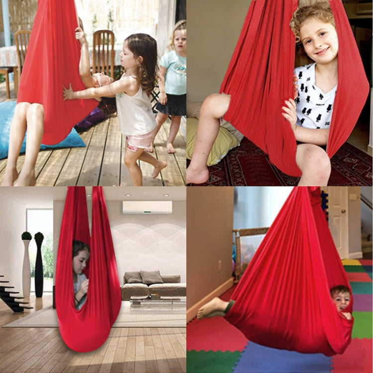 Kids Elastic Hammock Indoor Outdoor Swing, Size: 1x2.8m (Silver Gray) - Hammocks by PMC Jewellery | Online Shopping South Africa | PMC Jewellery | Buy Now Pay Later Mobicred