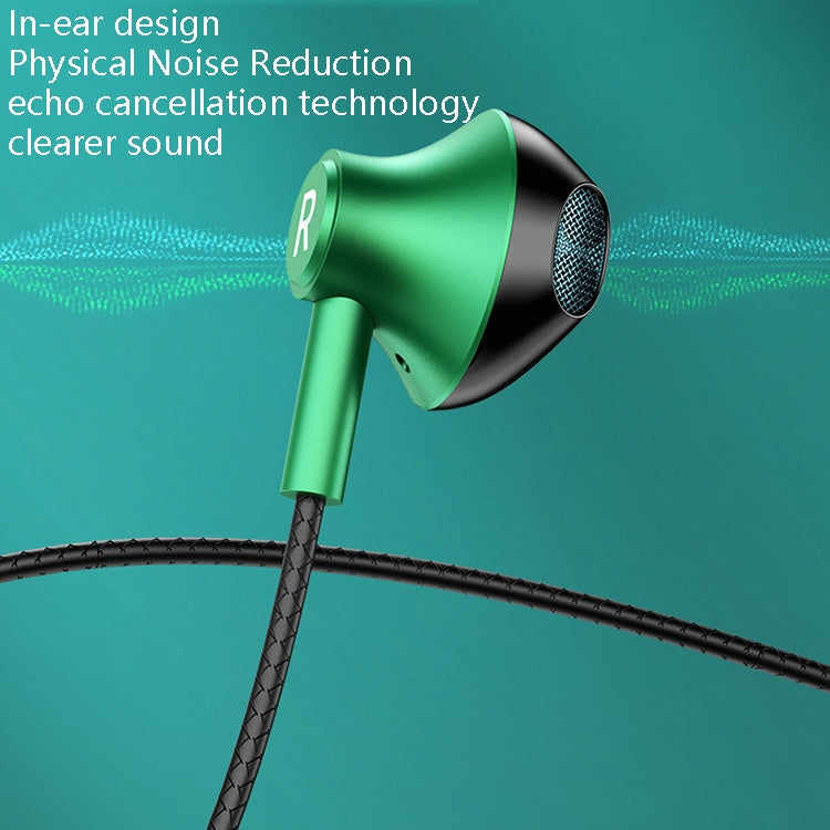 TS6800 3.5mm Metal Elbow Noise Cancelling Wired Game Earphone(Black) - Normal Style Earphone by PMC TechLife | Online Shopping South Africa | PMC TechLife