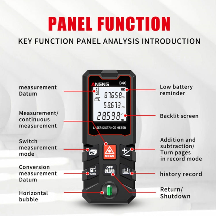 ANENG Handheld Infrared Rangefinder, Model: 60m Precision Version - Laser Rangefinder by ANENG | Online Shopping South Africa | PMC Jewellery | Buy Now Pay Later Mobicred