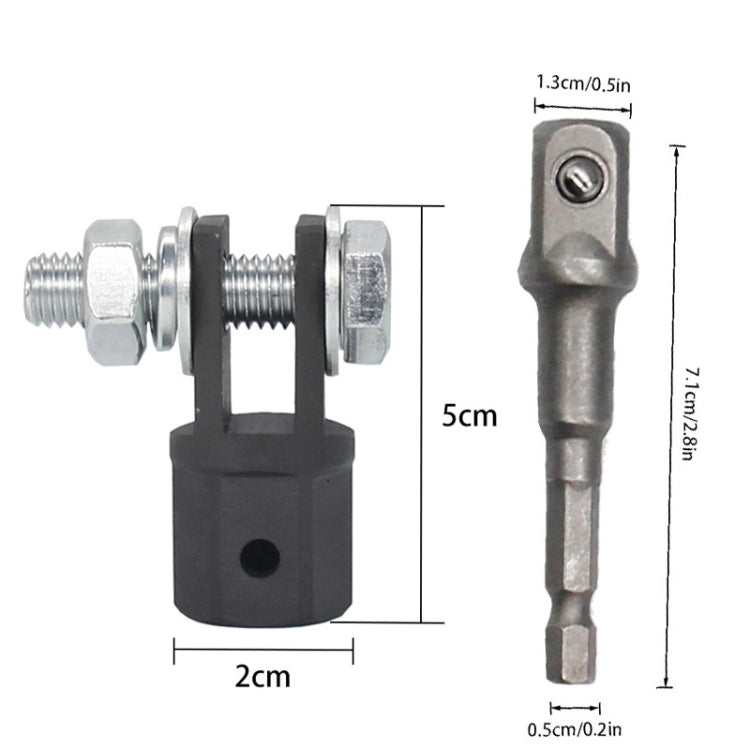TO-OL007 Car Scissors Jack Adapter + Steel Ball Post(Black) - Car Jacks by PMC TechLife | Online Shopping South Africa | PMC TechLife