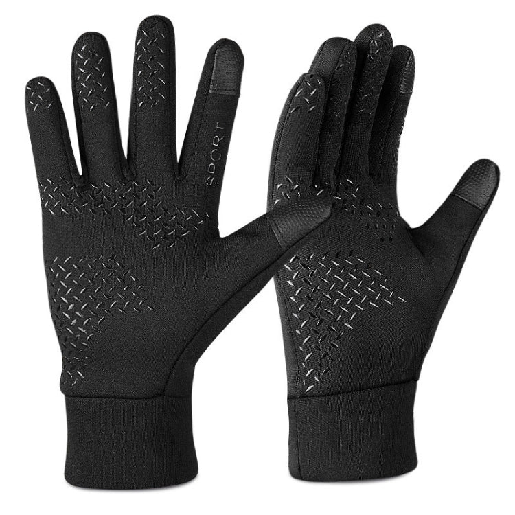 Outdoor Sports Velvet Anti-Slip Glove, Size: L(Black) - Full Finger Gloves by PMC Jewellery | Online Shopping South Africa | PMC Jewellery