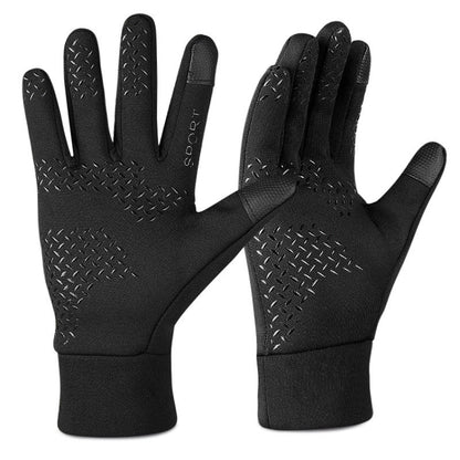 Outdoor Sports Velvet Anti-Slip Glove, Size: L(Black) - Full Finger Gloves by PMC Jewellery | Online Shopping South Africa | PMC Jewellery