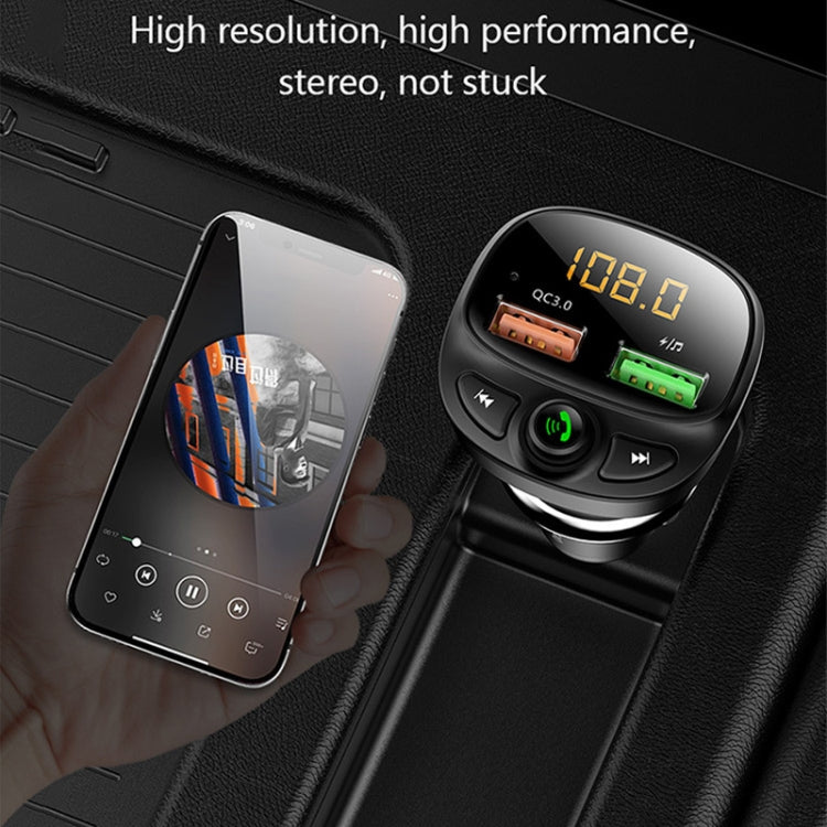 HY-87 Car Bluetooth MP3 Dual USB Car Charger, Style: Fast Charge Version - Car Charger by PMC Jewellery | Online Shopping South Africa | PMC Jewellery