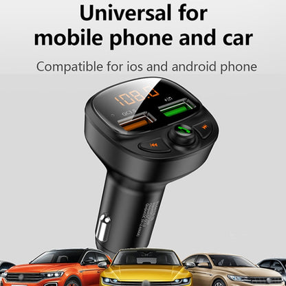 HY-87 Car Bluetooth MP3 Dual USB Car Charger, Style: Fast Charge Version - Car Charger by PMC Jewellery | Online Shopping South Africa | PMC Jewellery