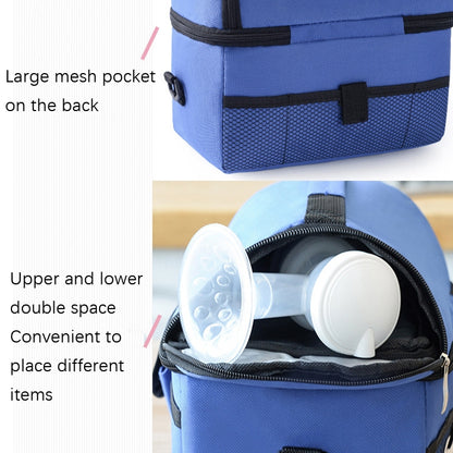 Double Insulation Bag Breast Milk Fresh Bag Bottle Mummy Bag(Black) - Lunch Bags by PMC Jewellery | Online Shopping South Africa | PMC Jewellery