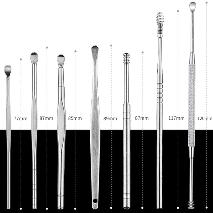 QILIZUO  3 Sets Stainless Steel Double-Ended Screw Ear Scoop - Ear Care Tools by PMC Jewellery | Online Shopping South Africa | PMC Jewellery