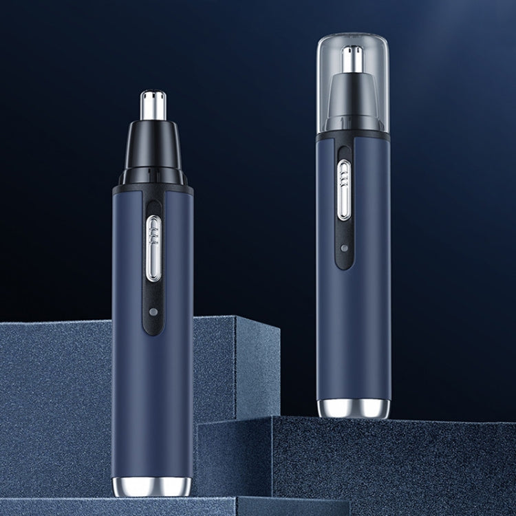 Electric Nose Hair Trimmer USB Rechargeable Eyebrow Trimmer Shaver( Blue) - free shipping - PMC TechLife - Order now!