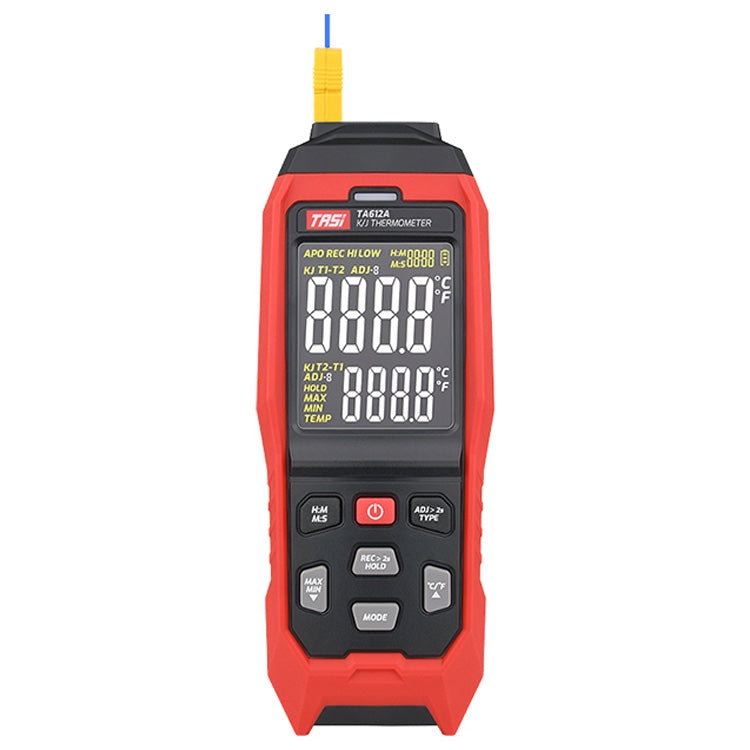 TASI Contact Temperature Meter K-Type Thermocouple Probe Thermometer, Style: TA612A Single Channel - free shipping - PMC TechLife - Order now!