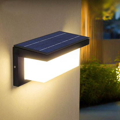 10W Outdoor Patio Wall Waterproof Solar Wall Light, Specification: 3000K - With Solar Panel by PMC Jewellery | Online Shopping South Africa | PMC Jewellery