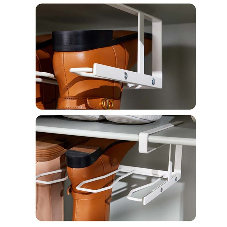 HP220110 Shoe Cabinet Partition Boot Storage Rack(White) - Shelf & Hooks by PMC Jewellery | Online Shopping South Africa | PMC Jewellery