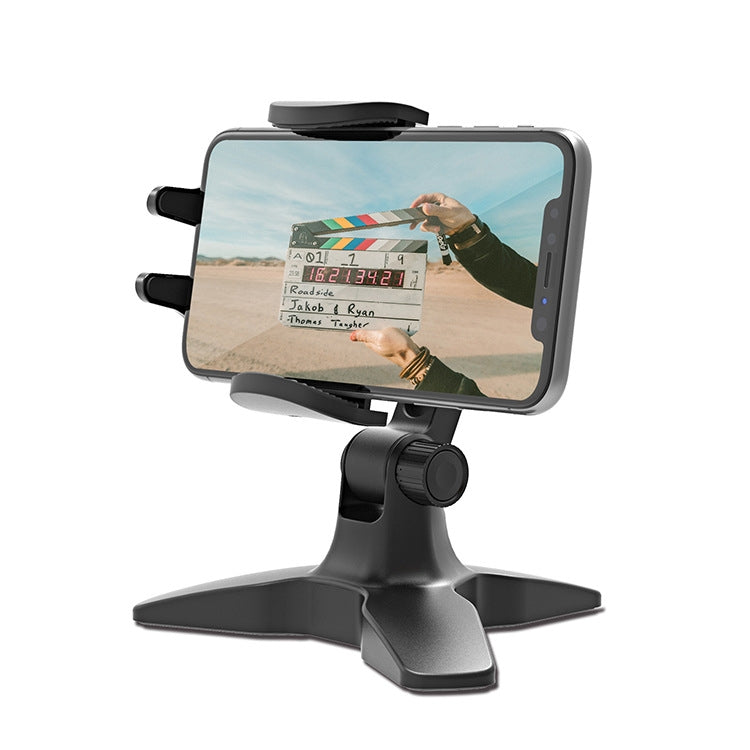 Portable Triangle Mobile Phone Bracket Live Broadcast Bracket(Black) - Desktop Holder by PMC Jewellery | Online Shopping South Africa | PMC Jewellery