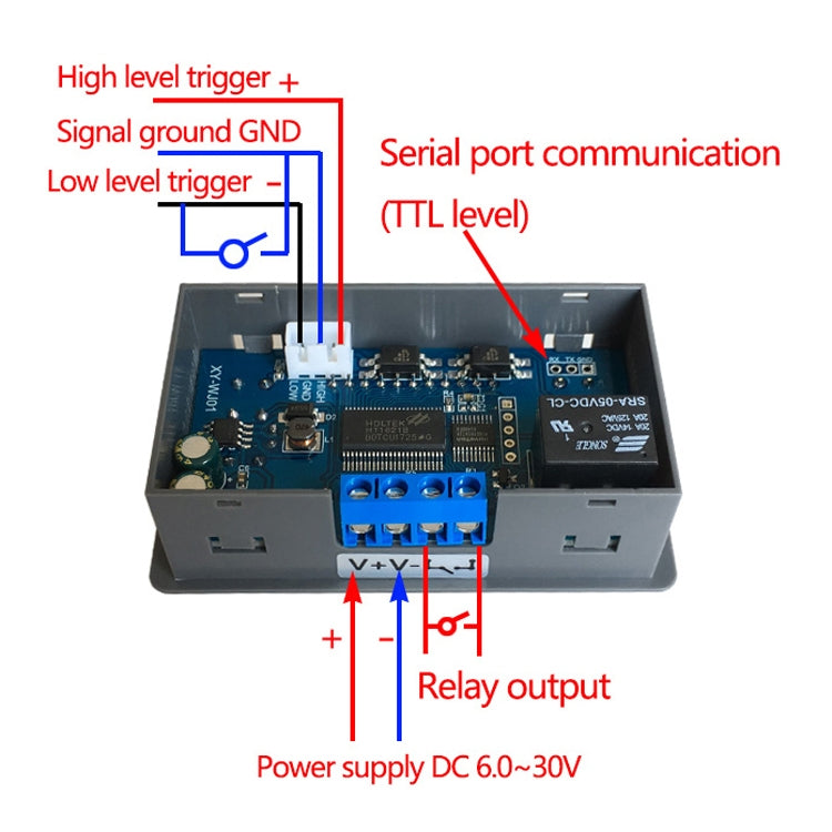 12/24V Relay Module Cycle Trigger Delay Power-Off Delay Timing Circuit Switch(PCB) - Relay Module by PMC TechLife | Online Shopping South Africa | PMC TechLife