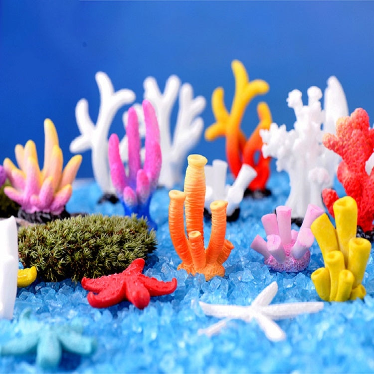 10 PCS Simulation Resin Coral Aquarium Fish Tank Small Ornaments, Colour: No. 4 Colorful - Fish Tank Decoration by PMC Jewellery | Online Shopping South Africa | PMC Jewellery