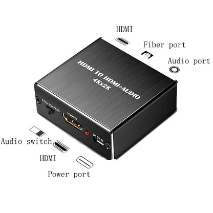 HDMI TO HDMI+AUDIO Audio Separator(Black) - Splitter by PMC Jewellery | Online Shopping South Africa | PMC Jewellery