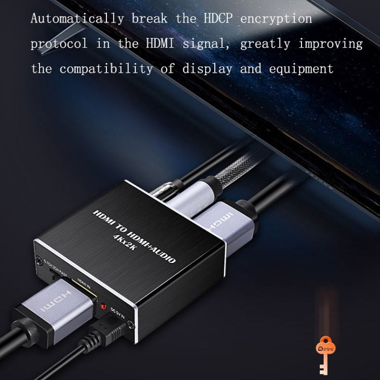 HDMI TO HDMI+AUDIO Audio Separator(Black) - Splitter by PMC Jewellery | Online Shopping South Africa | PMC Jewellery