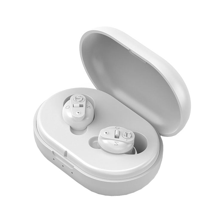 Old People Voice Amplifier Sound Collector Hearing Aid(White) - Hearing Aids by PMC TechLife | Online Shopping South Africa | PMC TechLife