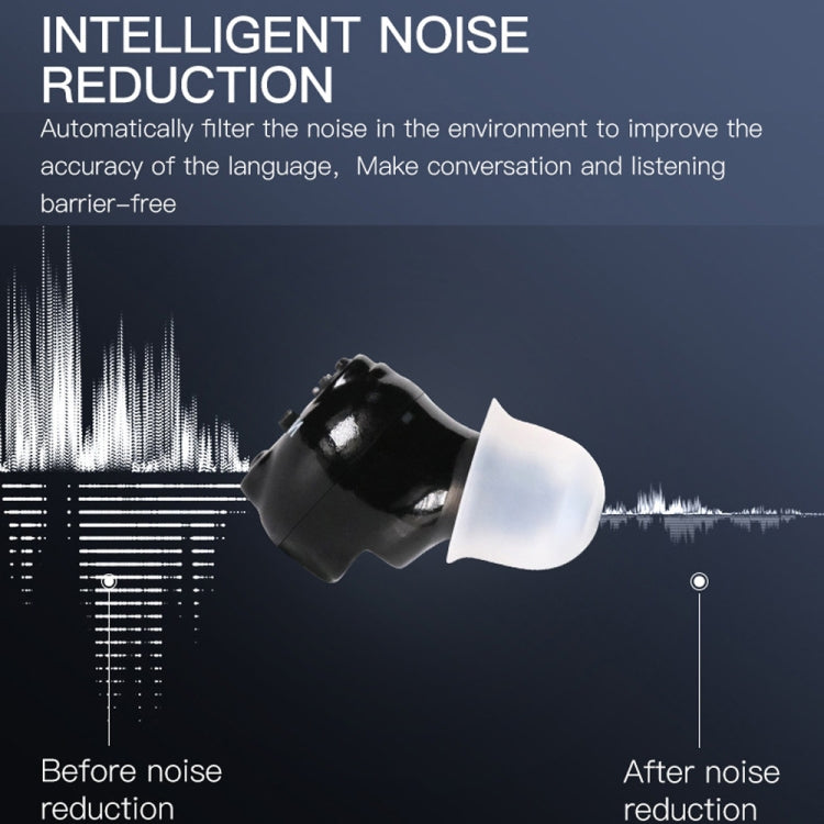 Magnetic Charge Dual-unit Sound Collector, Specification: US Plug(Black) - Hearing Aids by PMC TechLife | Online Shopping South Africa | PMC TechLife