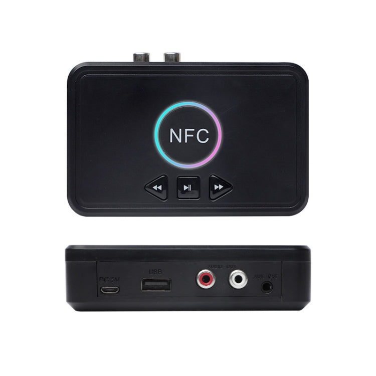 Bluetooth 5.0 AUX Interface Car NFC Audio Receiver - Audio Receiver Transmitter by PMC TechLife | Online Shopping South Africa | PMC TechLife