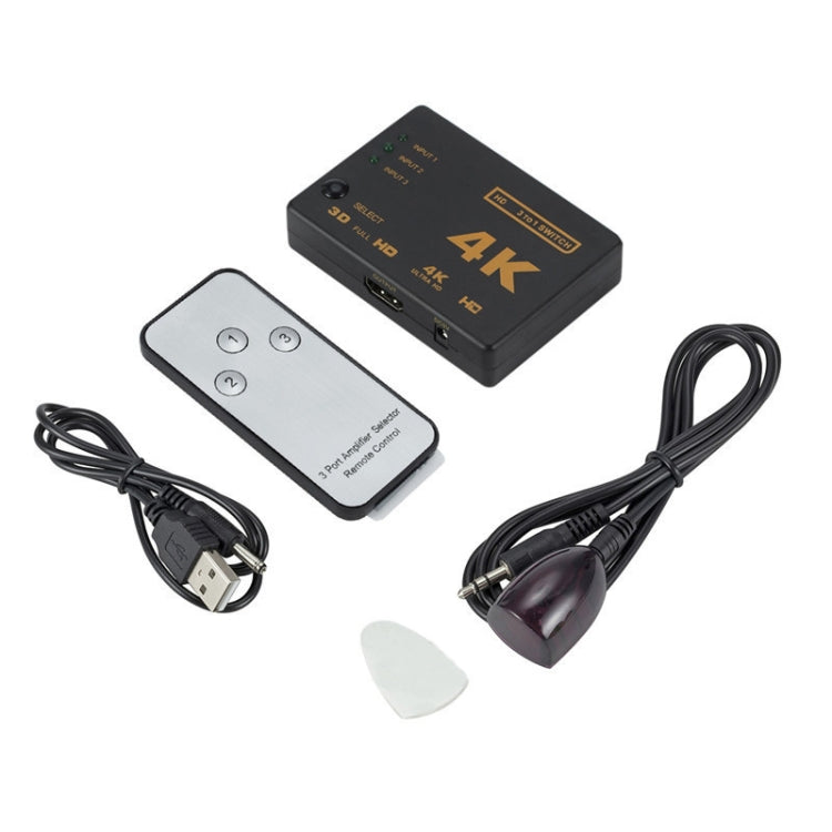 5 PCS/Set 4K 3 into 1 out HDMI Switcher With Remote Control - Switch by PMC TechLife | Online Shopping South Africa | PMC TechLife | Buy Now Pay Later Mobicred