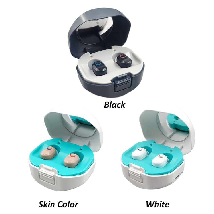 TWS On-Ear Sound Amplifier Hearing Aid with Charging Compartment(White) - Hearing Aids by null | Online Shopping South Africa | PMC Jewellery | Buy Now Pay Later Mobicred