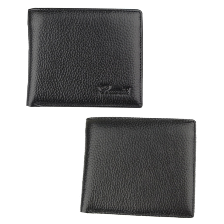 K-8018 RFID Anti-theft First Layer Cowhide Coin Purse Men Wallet - free shipping - PMC TechLife - Order now!