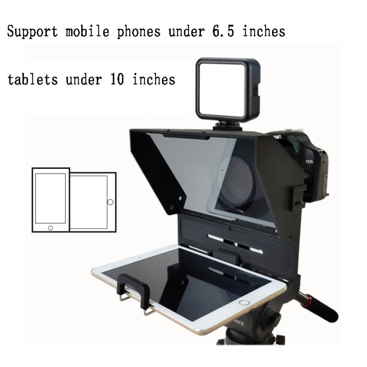 Large Screen Mobile Phone Tablet SLR Live Shooting Recording Teleprompter For Mobile Phone Tablet - Other Accessories by PMC Jewellery | Online Shopping South Africa | PMC Jewellery