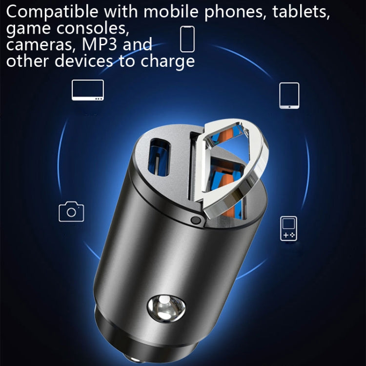 Car Fast Charge One Drag Two Cigarette Conversion Plugs, Model: PD+QC(Tarnish) - Car Charger by PMC Jewellery | Online Shopping South Africa | PMC Jewellery