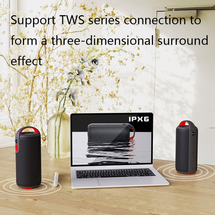 HY01 20W Outdoor Waterproof Stereo Sound Bluetooth Speaker(Black) - Waterproof Speaker by PMC TechLife | Online Shopping South Africa | PMC TechLife