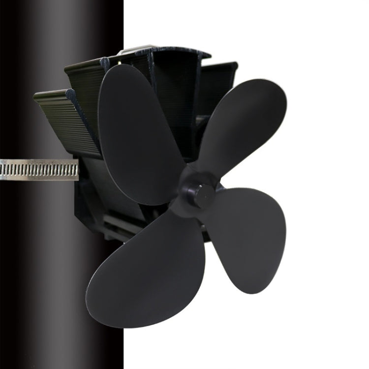 YL603 Thermodynamic Magnetless Wall Mounted Fireplace Fan(Black) - Fireplace Fan by PMC Jewellery | Online Shopping South Africa | PMC Jewellery