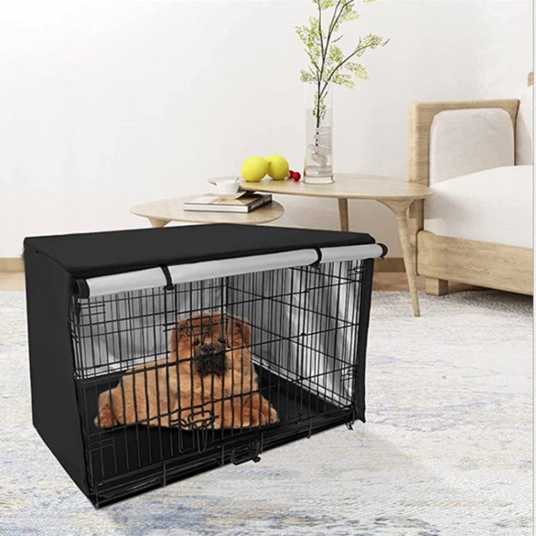 Oxford Cloth Pet Cage Cover Outdoor Furniture Dustproof Rainproof Sunscreen Cover, Size: 94x61x63.5cm(Black) - Dust Covers by PMC Jewellery | Online Shopping South Africa | PMC Jewellery