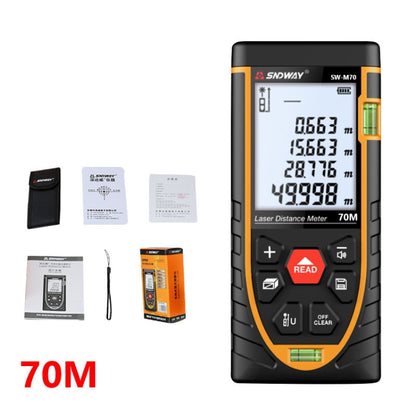 SNDWAY SW-M70 Laser Distance Meter Infrared Measuring Instrument, Distance: 70m - Laser Rangefinder by SNDWAY | Online Shopping South Africa | PMC Jewellery | Buy Now Pay Later Mobicred