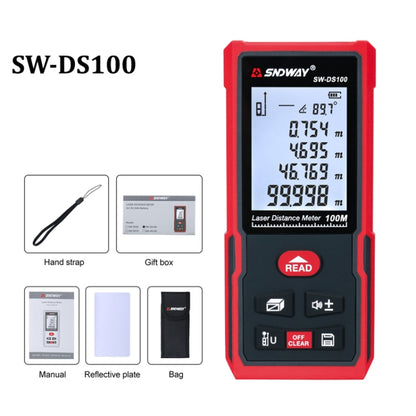 SNDWAY SW-DS100 Handheld Laser Rangefinder Infrared Laser Ruler, Distance: 100m - Laser Rangefinder by SNDWAY | Online Shopping South Africa | PMC Jewellery | Buy Now Pay Later Mobicred