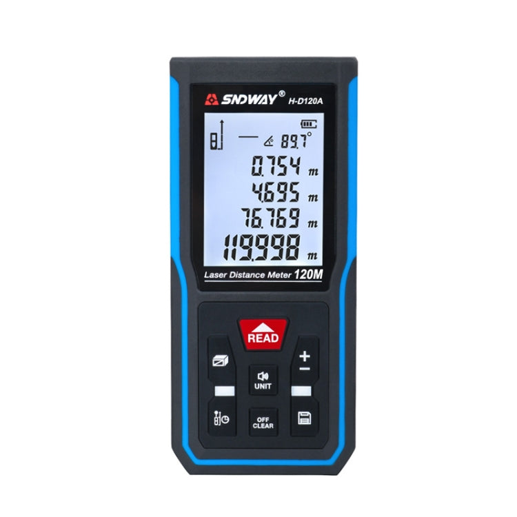 SNDWAY H-D120A Handheld Laser Rangefinder Infrared Measuring Instrument, Distance: 120m - free shipping - PMC TechLife - Order now!