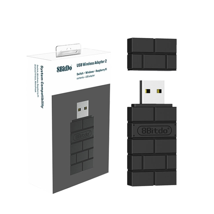 8BitDo USB Wireless Receiver Handle Switch  For PS5/PS4(Black) - Adapter & Cables by 8BitDo | Online Shopping South Africa | PMC TechLife