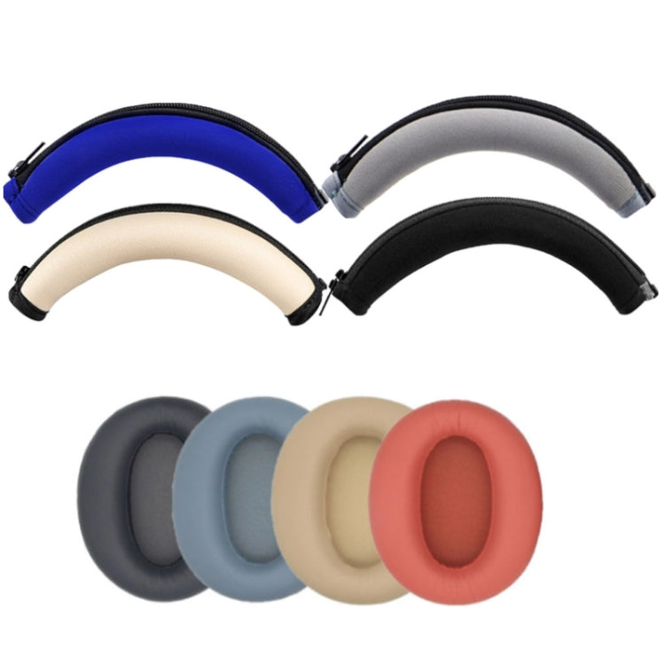 2 PCS Headset Earmuffs Sponge Cover for Edifier W820nb,Style: Gray Head Beam - Earmuff & Pad by PMC TechLife | Online Shopping South Africa | PMC TechLife