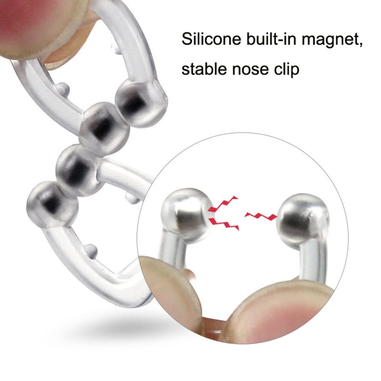 10 PCS Mini Portable Silicone Magnetic Snoring Stopper(Transparent) - Anti Snoring Tools by PMC TechLife | Online Shopping South Africa | PMC TechLife