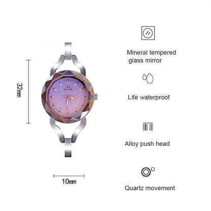 BS Bee Sister  FA1565  Aurora Star Diamond Ladies Chain Watch(Rose Gold) - Alloy Watches by BS Bee Sister | Online Shopping South Africa | PMC Jewellery | Buy Now Pay Later Mobicred