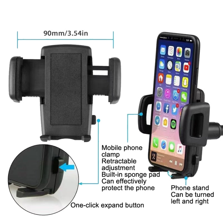 Car Rearview Mirror Hose Bracket Mobile Phone Clip Universal Navigation Bracket - Car Holders by PMC Jewellery | Online Shopping South Africa | PMC Jewellery