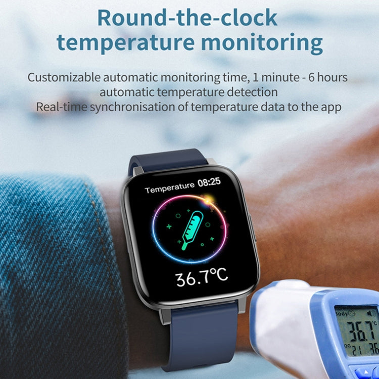 LOANIY F60 1.7 Inch Body Temperature Detection Smart Watch(Red) - free shipping - PMC TechLife - Order now!