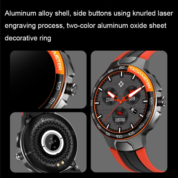 Wearkey E15 1.28 Inch Smart Heart Rate Monitoring Touch Screen Watch(Orange) - Smart Watches by Wearkey | Online Shopping South Africa | PMC Jewellery | Buy Now Pay Later Mobicred