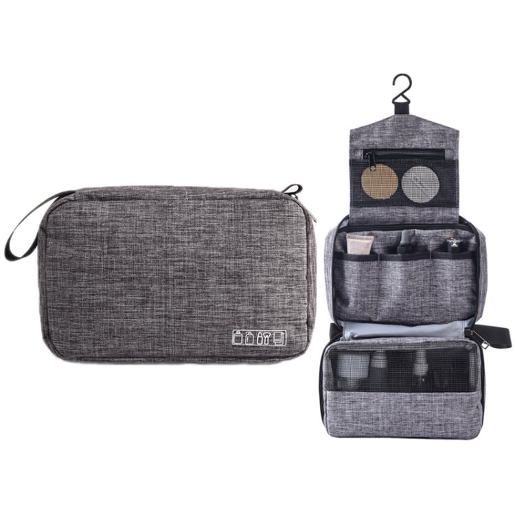 Portable Travel Waterproof Toiletries Storage Bag(Grey) - Storage Boxes by PMC Jewellery | Online Shopping South Africa | PMC Jewellery