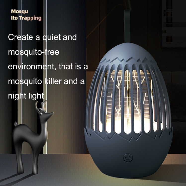 L01 Portable Electric Shock Mosquito Killer Lamp Home Outdoor Photocatalyst Fly Killer(Gray) - Repellents by PMC Jewellery | Online Shopping South Africa | PMC Jewellery