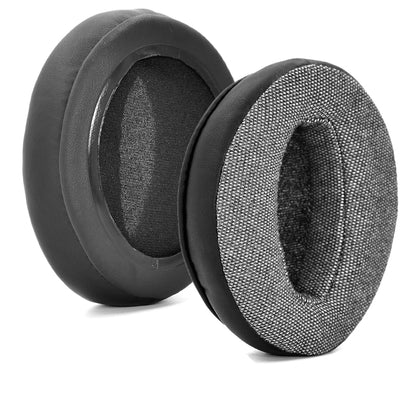 1 Pair Sponge Sleeve Ear Cushion for Sennheiser HD4.50BT HD4.40BTNC(PU Leather + Linen Gray) - Earmuff & Pad by PMC Jewellery | Online Shopping South Africa | PMC Jewellery