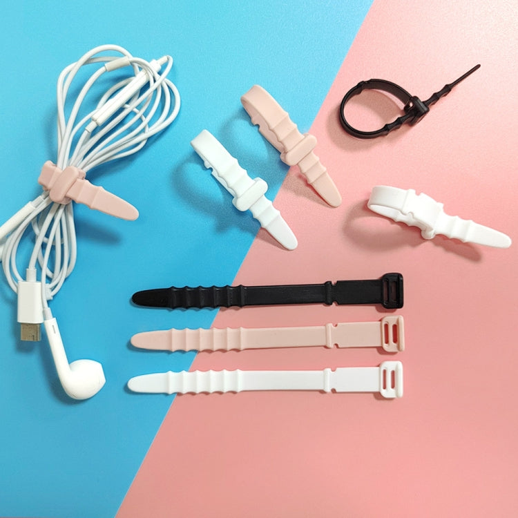 3 Sets 20pcs/Set  Fishbone Silicone Cable Tie Cable Organizer Winder, Color: Purple - Cable Organizer by PMC TechLife | Online Shopping South Africa | PMC TechLife | Buy Now Pay Later Mobicred