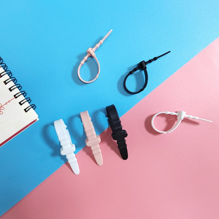 3 Sets 20pcs/Set  Fishbone Silicone Cable Tie Cable Organizer Winder, Color: Purple - Cable Organizer by PMC TechLife | Online Shopping South Africa | PMC TechLife | Buy Now Pay Later Mobicred